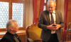 Landammann Wanner und Kantonsratspräsident Claude Belart (v.r.)