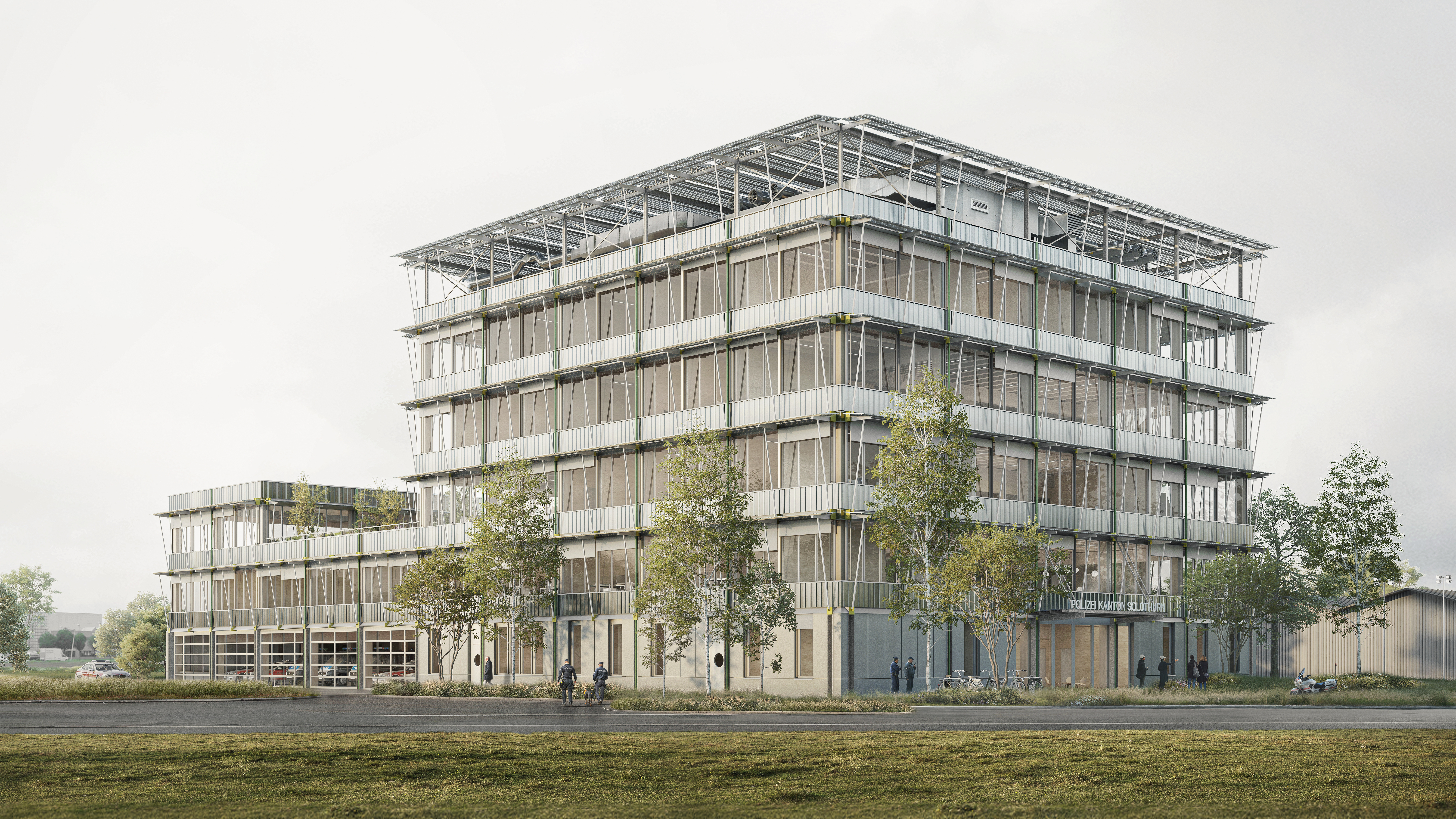Visualisierung 1 - Neubau Stützpunkt KAPO