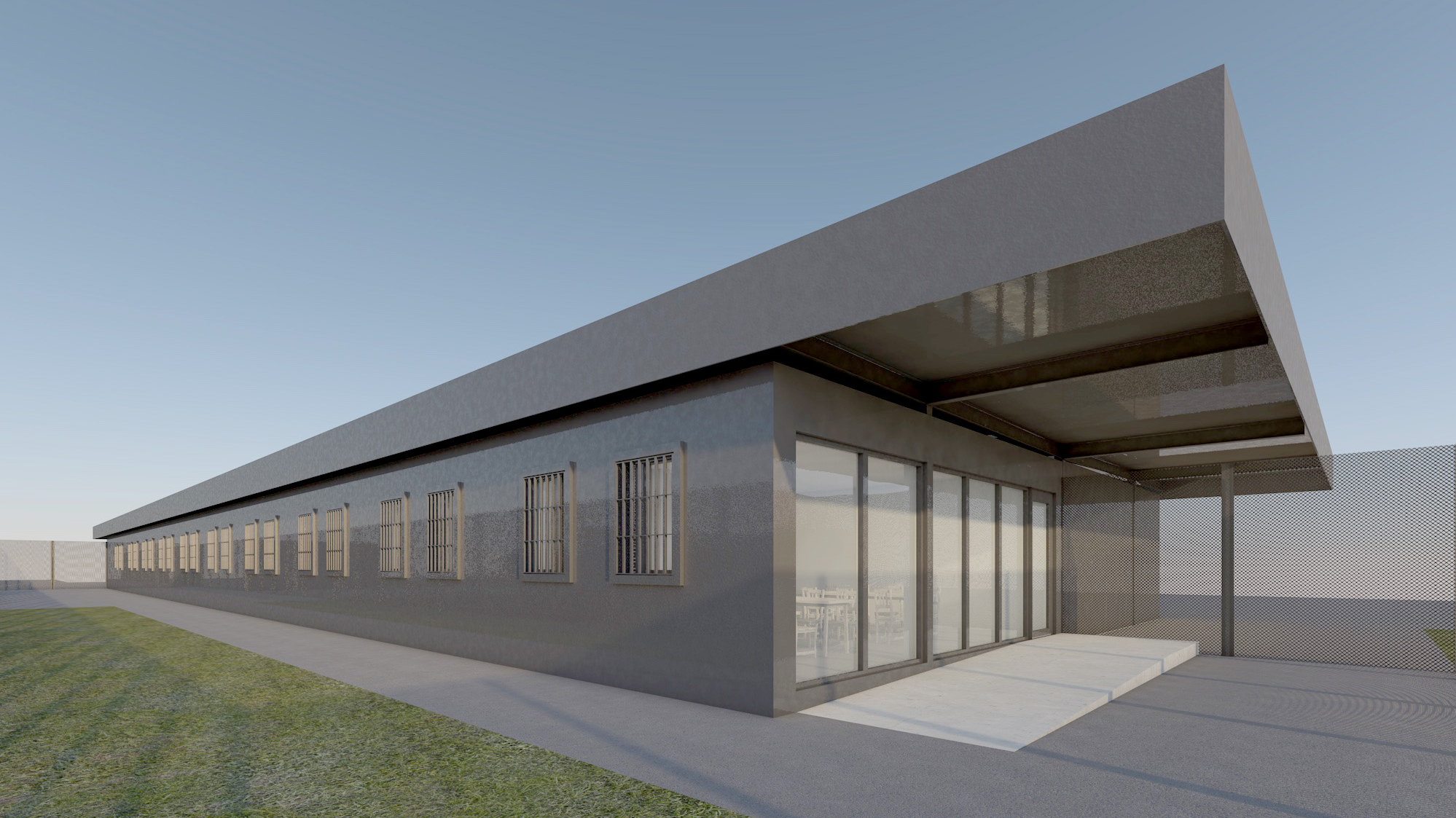 Visualisierung porvisorische Haftplätze