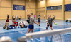 Foto Überblick in Badmintonhalle