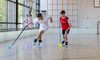 Foto Zweikampf Unihockeyspieler