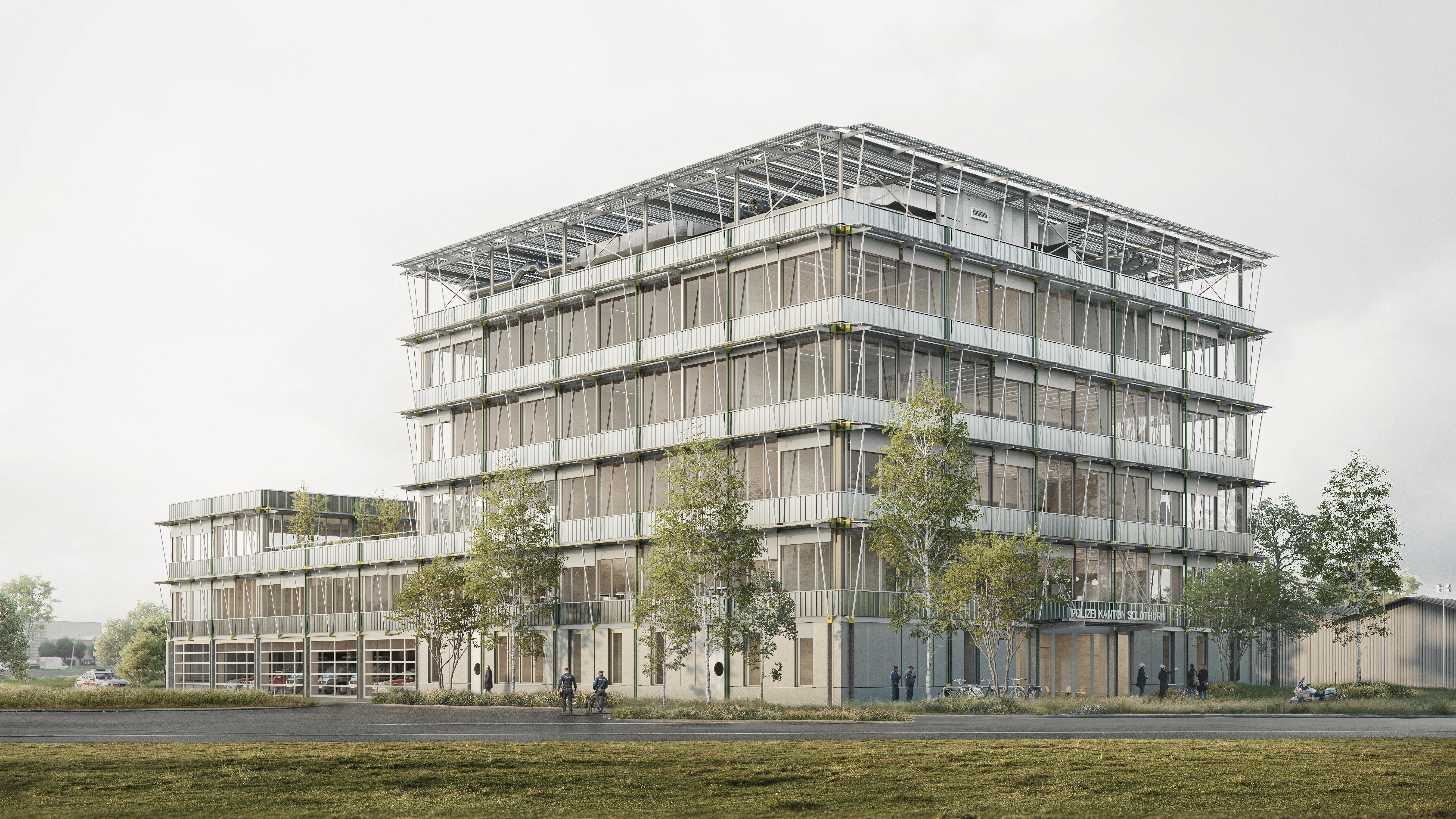 Visualisierung 1 - Neubau Stützpunkt KAPO