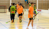 Foto Unihockeyspieler beim Spielende