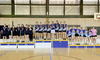 Unihockey Mädchen 7.-9. Klasse - Siegerfoto alle Podestplätze