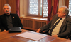 Landammann Wanner und Kantonsratspräsident Claude Belart (v.r.)