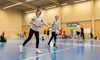 Foto Badmintonanspiel