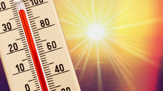 Thermometer heiss