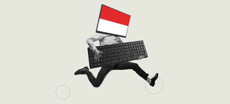 Beschaffungen Bild Person mit Tastatur