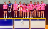 Unihockey Mädchen glückliche Siegerinnen