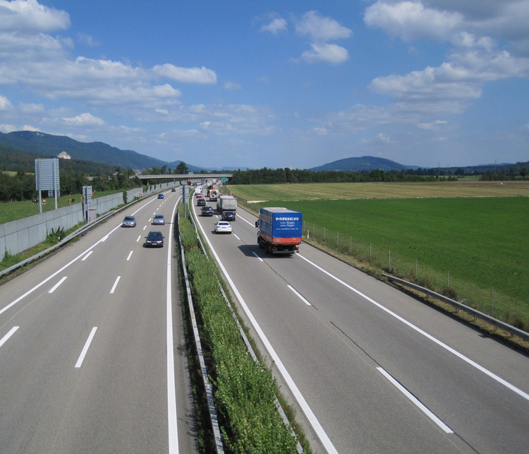 Autobahn N1 Autobahnabschnitt N1 zwischen Luterbach und Härkingen