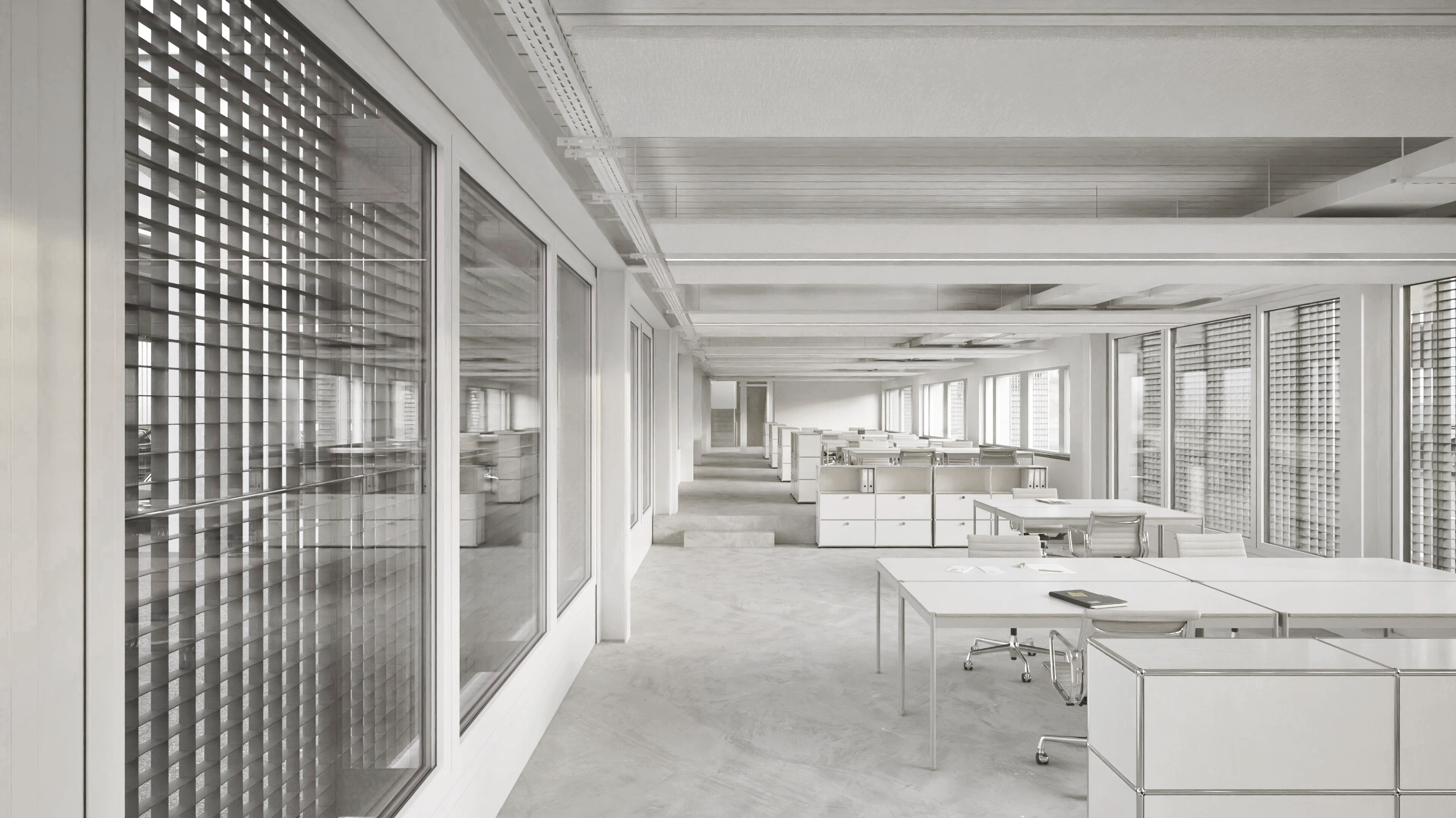 Modernes Mehrpersonenbüro