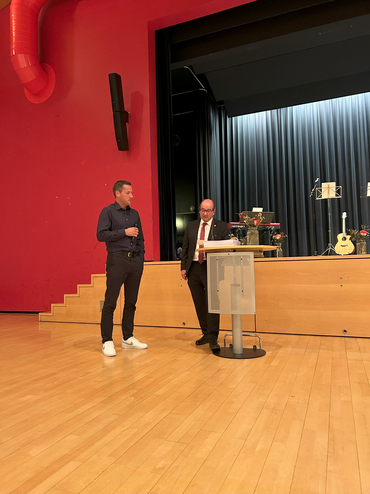 Übergabe Diplom an Martin Flury, FDP