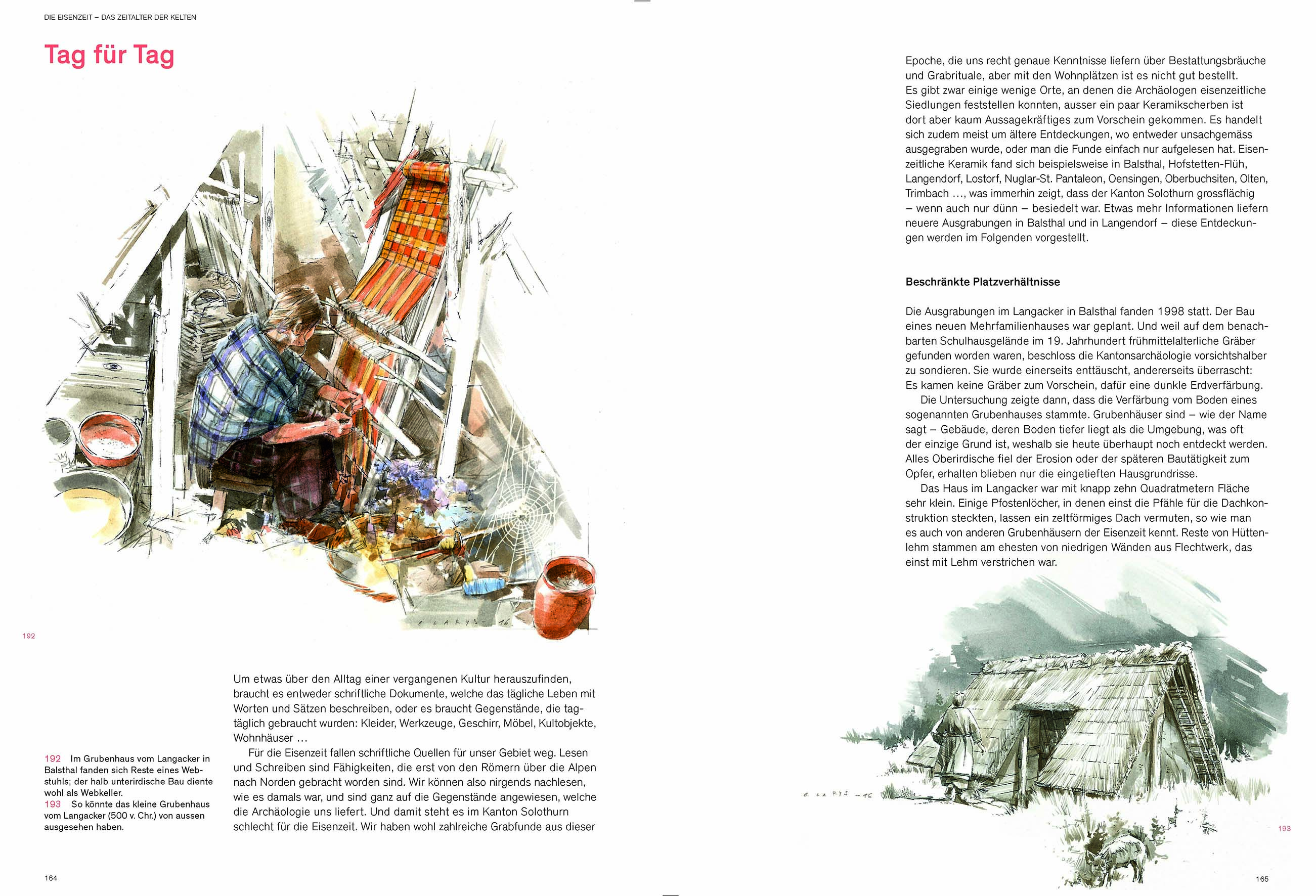 Doppelseite aus dem Kapitel «Die Eisenzeit - Das Zeitalter der Kelten»