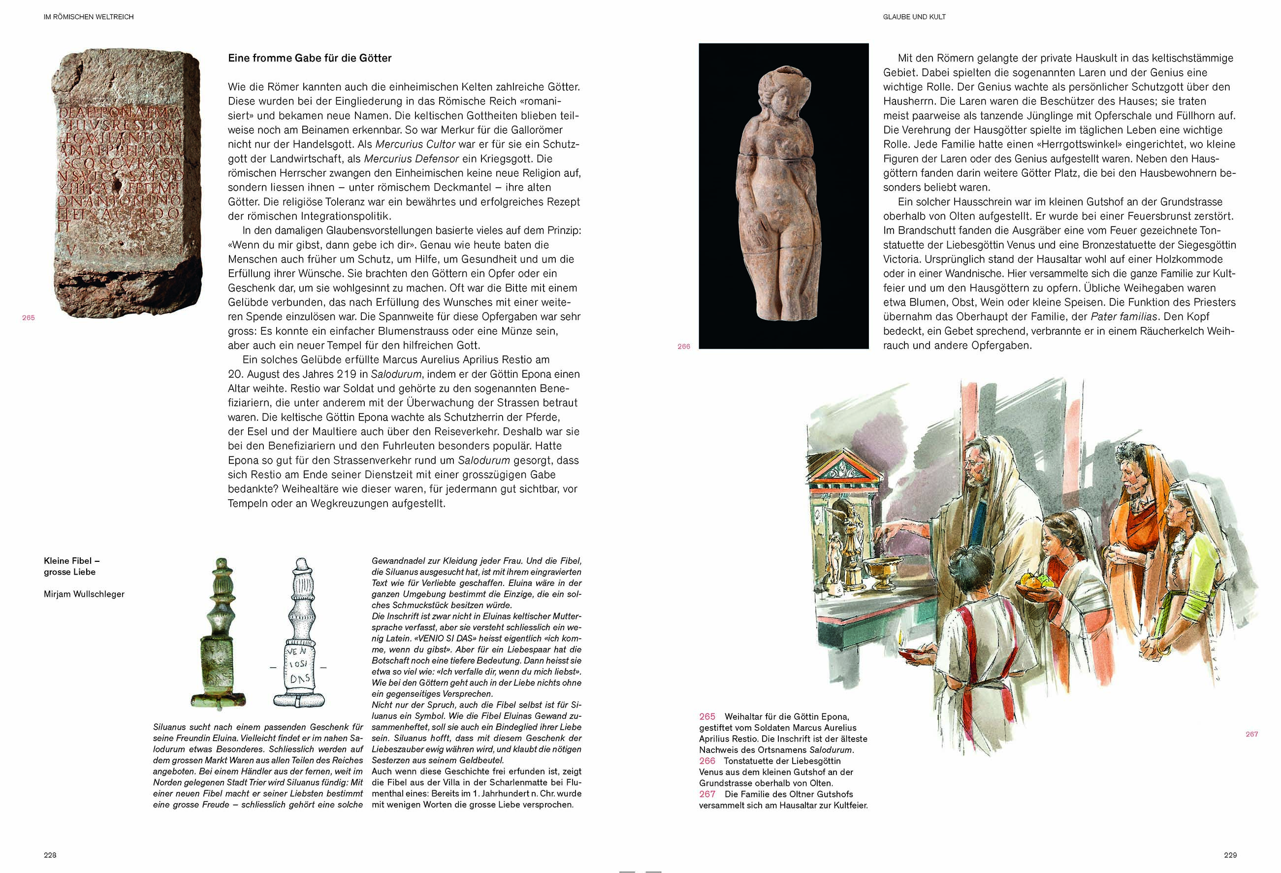 Doppelseite aus dem Kapitel «Im römischen Weltreich»