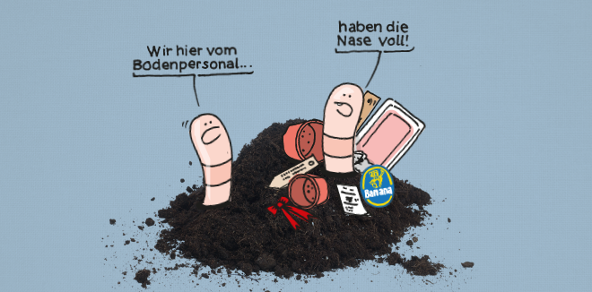 Haben die Nase voll!
