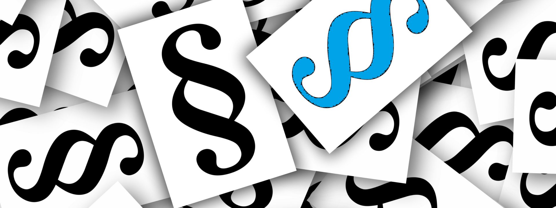 Mehere Symbole von Paragraphen