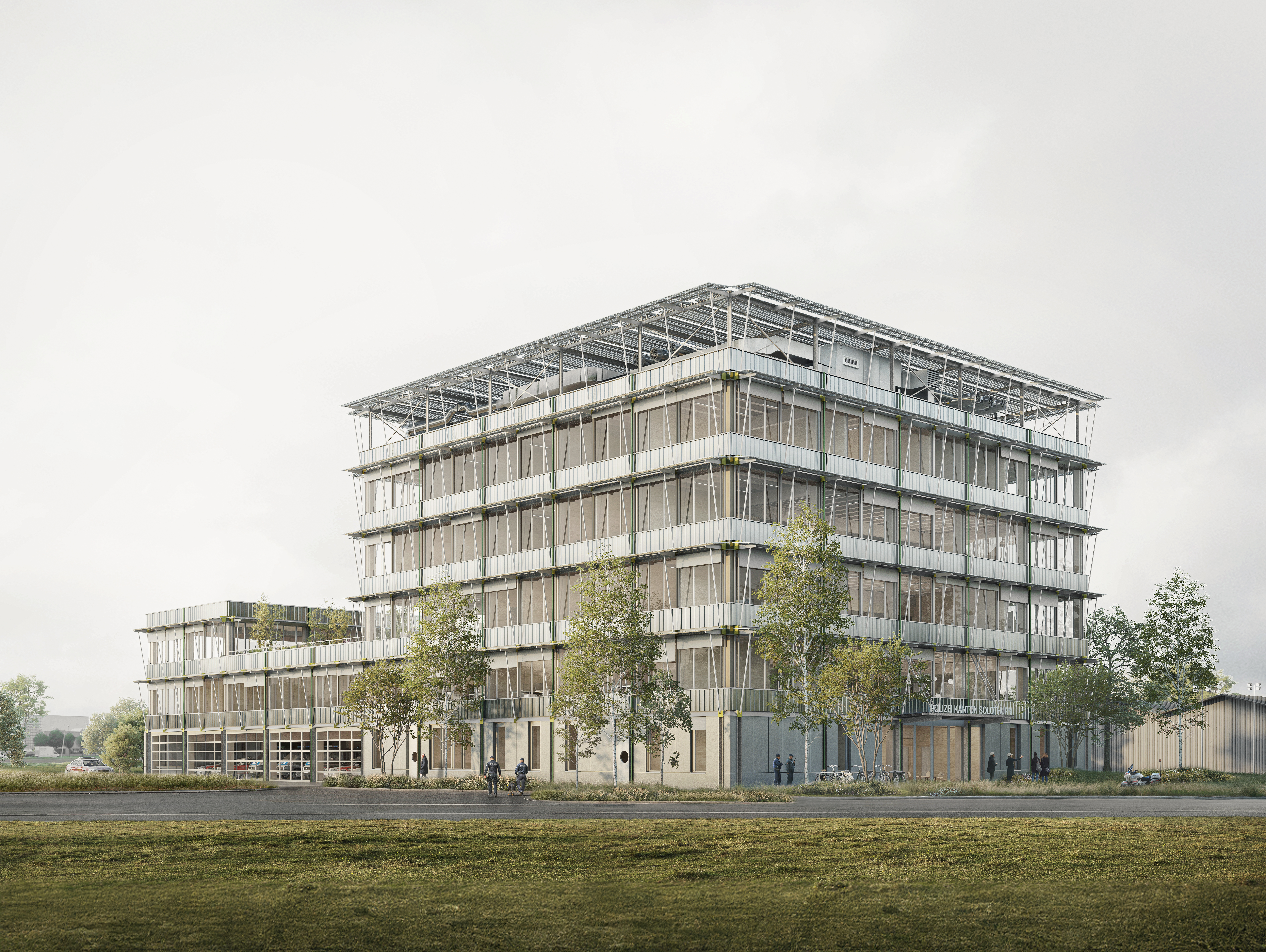 Visualisierung 1 - Neubau Stützpunkt KAPO