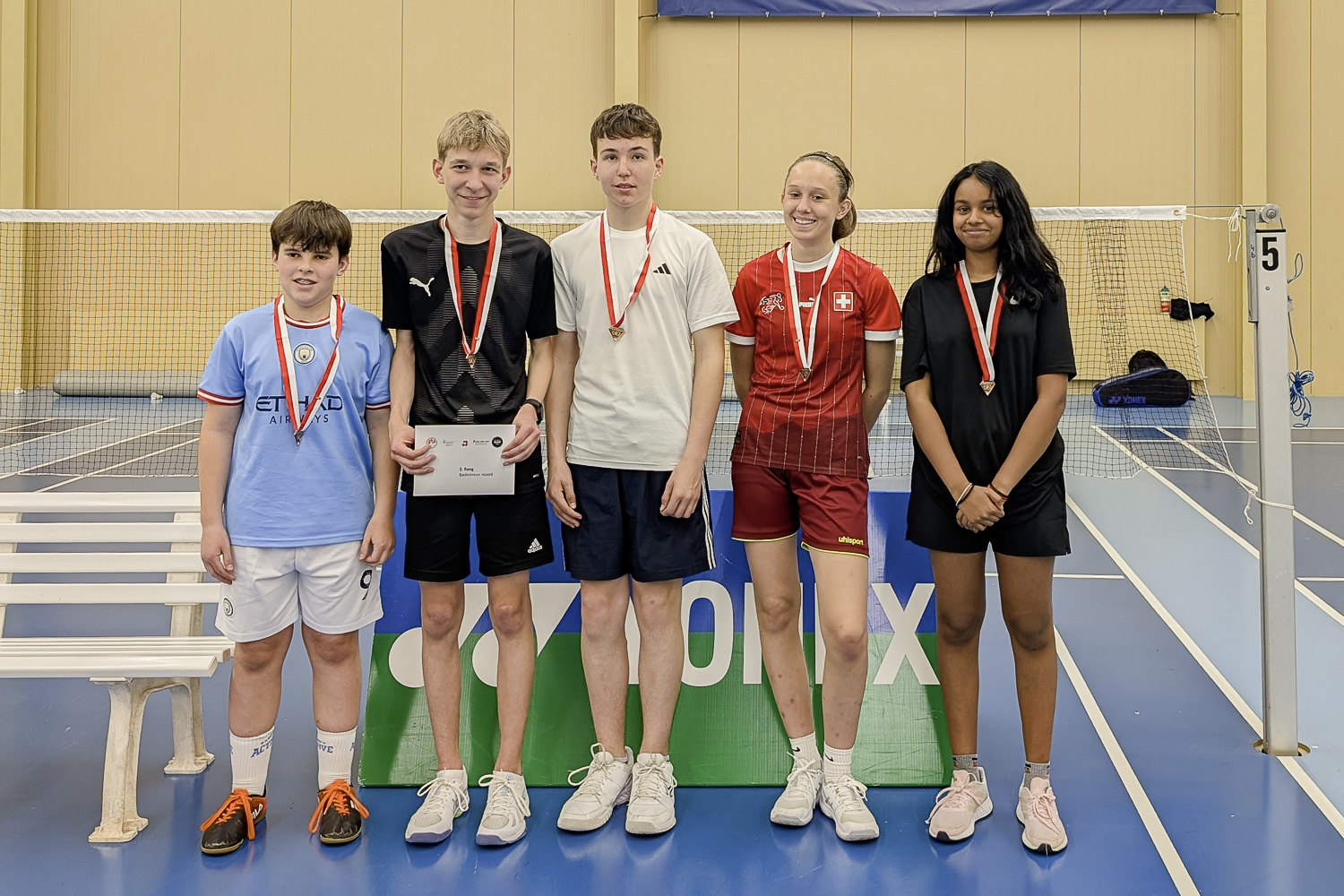 Badminton mixed 7.-9. Klasse - Bronze - Kantonsschule Solothurn 1