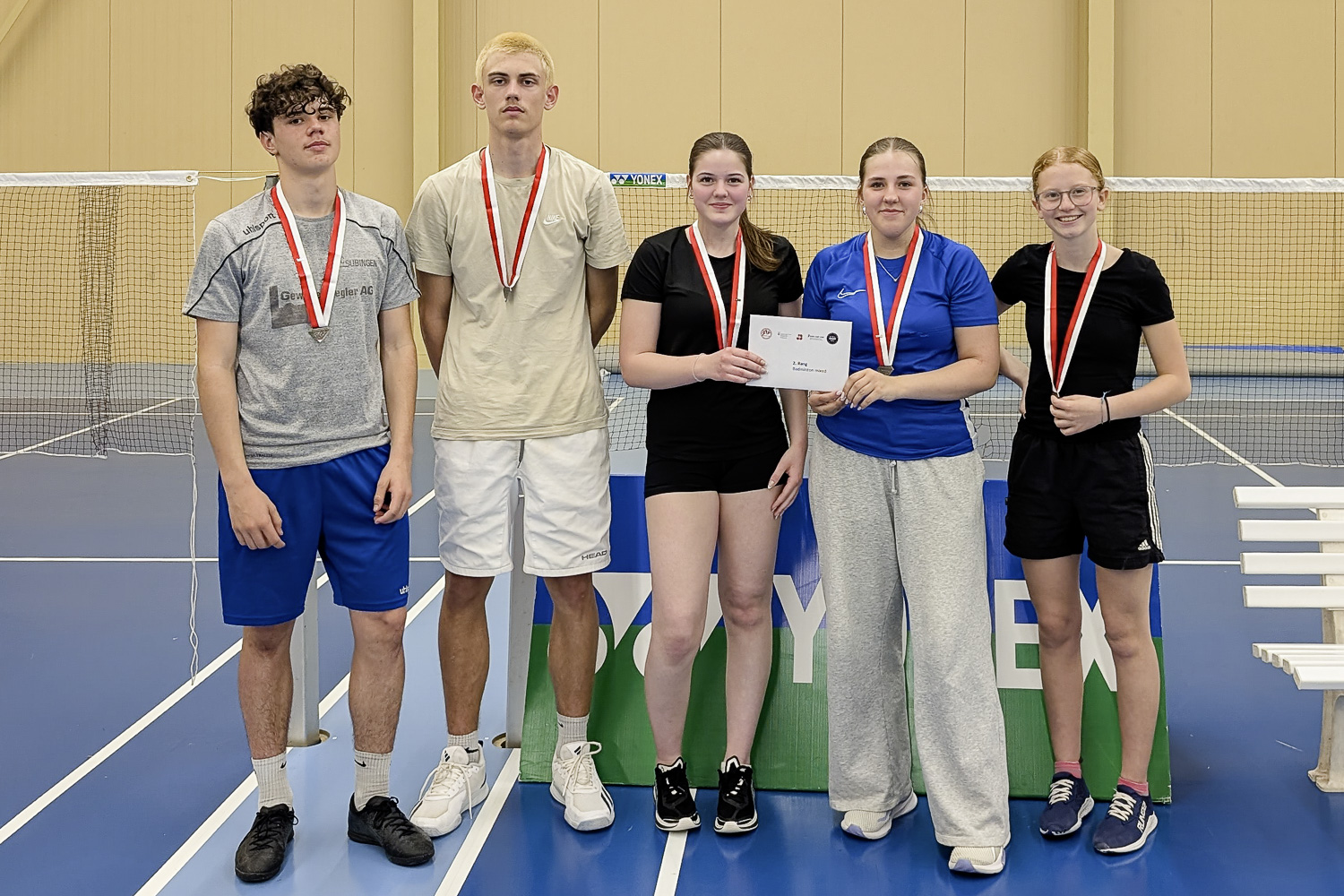 Badminton mixed 7.-9. Klasse - Silber - Kreisschule Wasseramt Ost 3