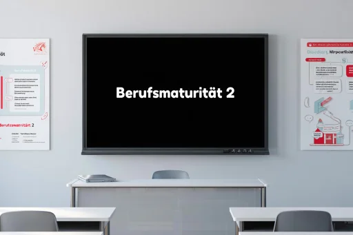 Bild mit Text und Link zu weiteren Informationen zu Berufsmaturität 2