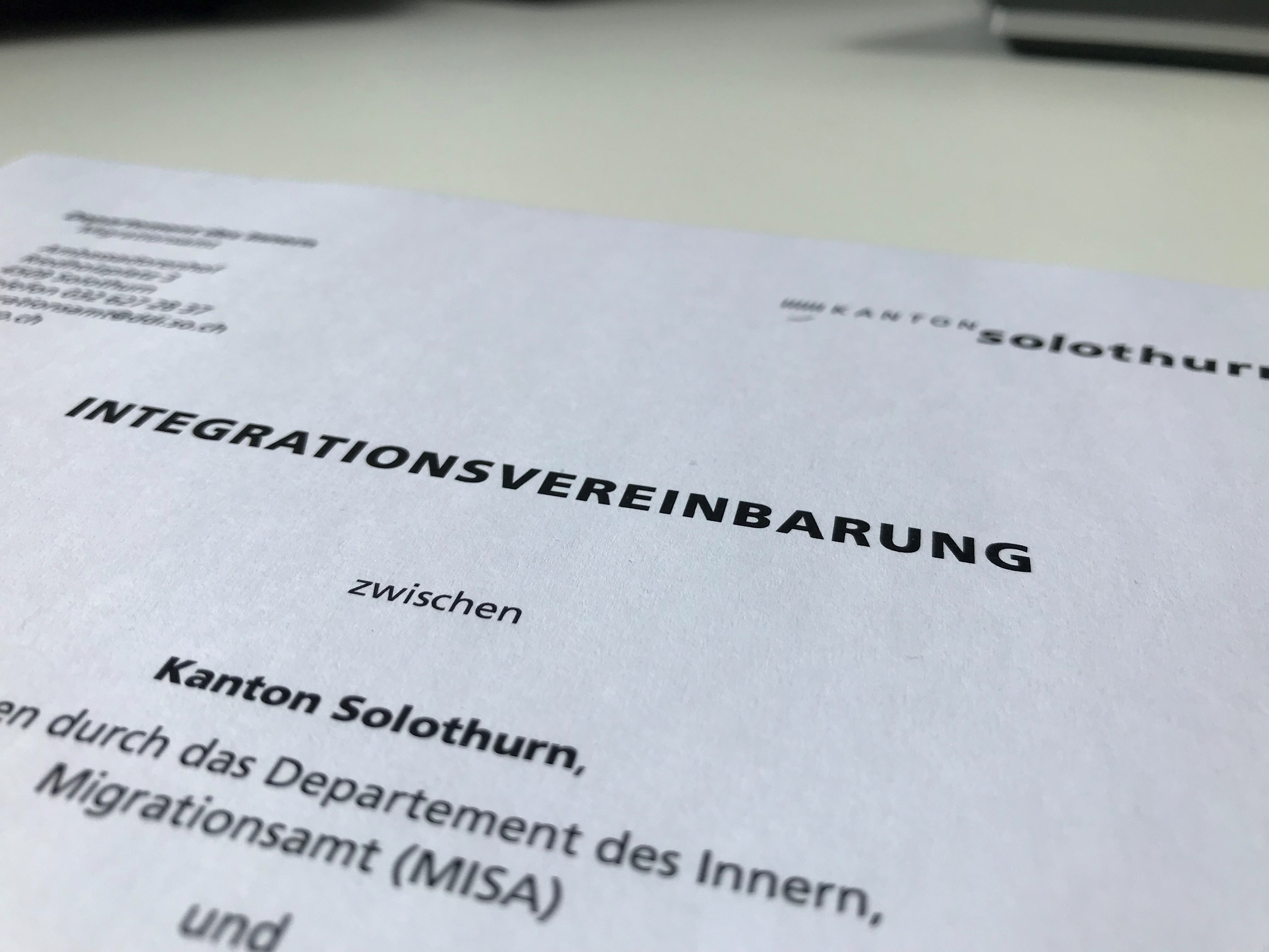 Mustervorlage einer Integrationsvereinbarung