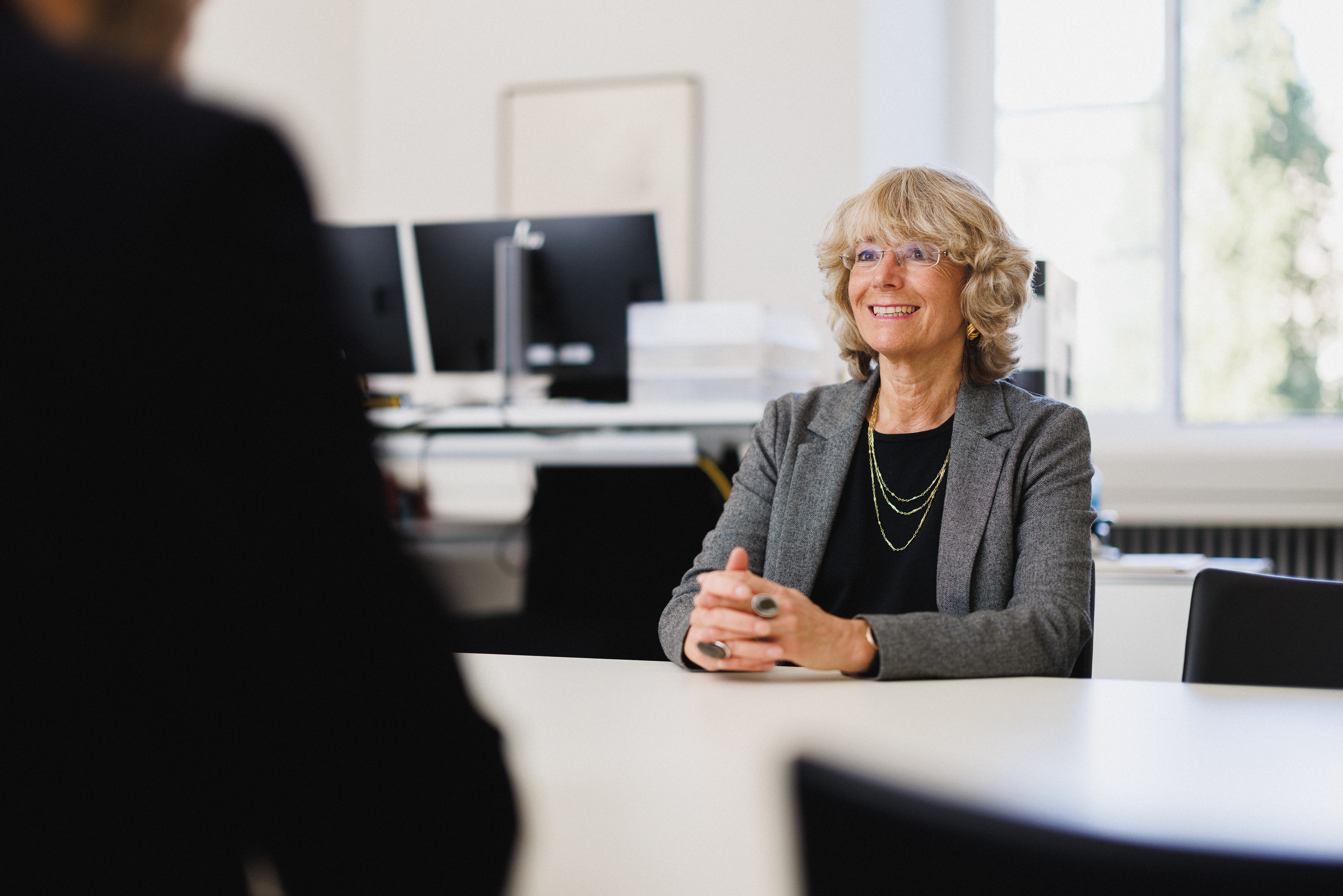 Johanna Schwegler beim Interview