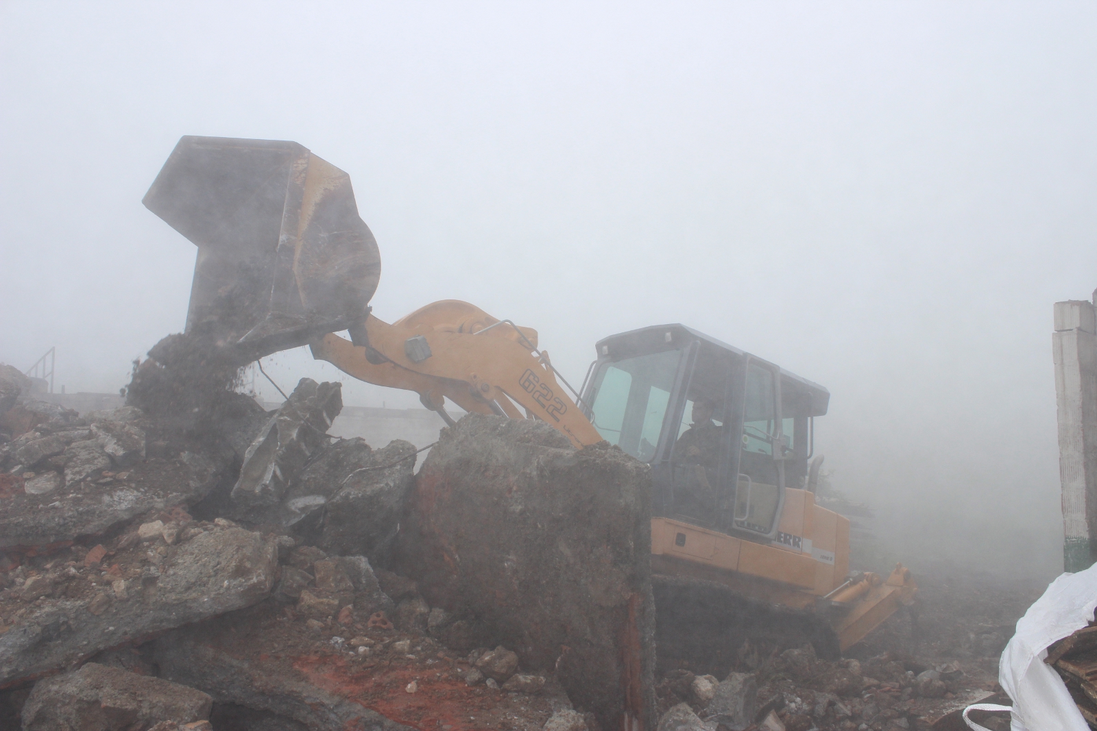 Abbrucharbeiten auf dem Bettlachstock