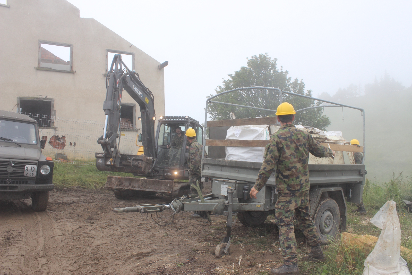 Abbrucharbeiten auf dem Bettlachstock