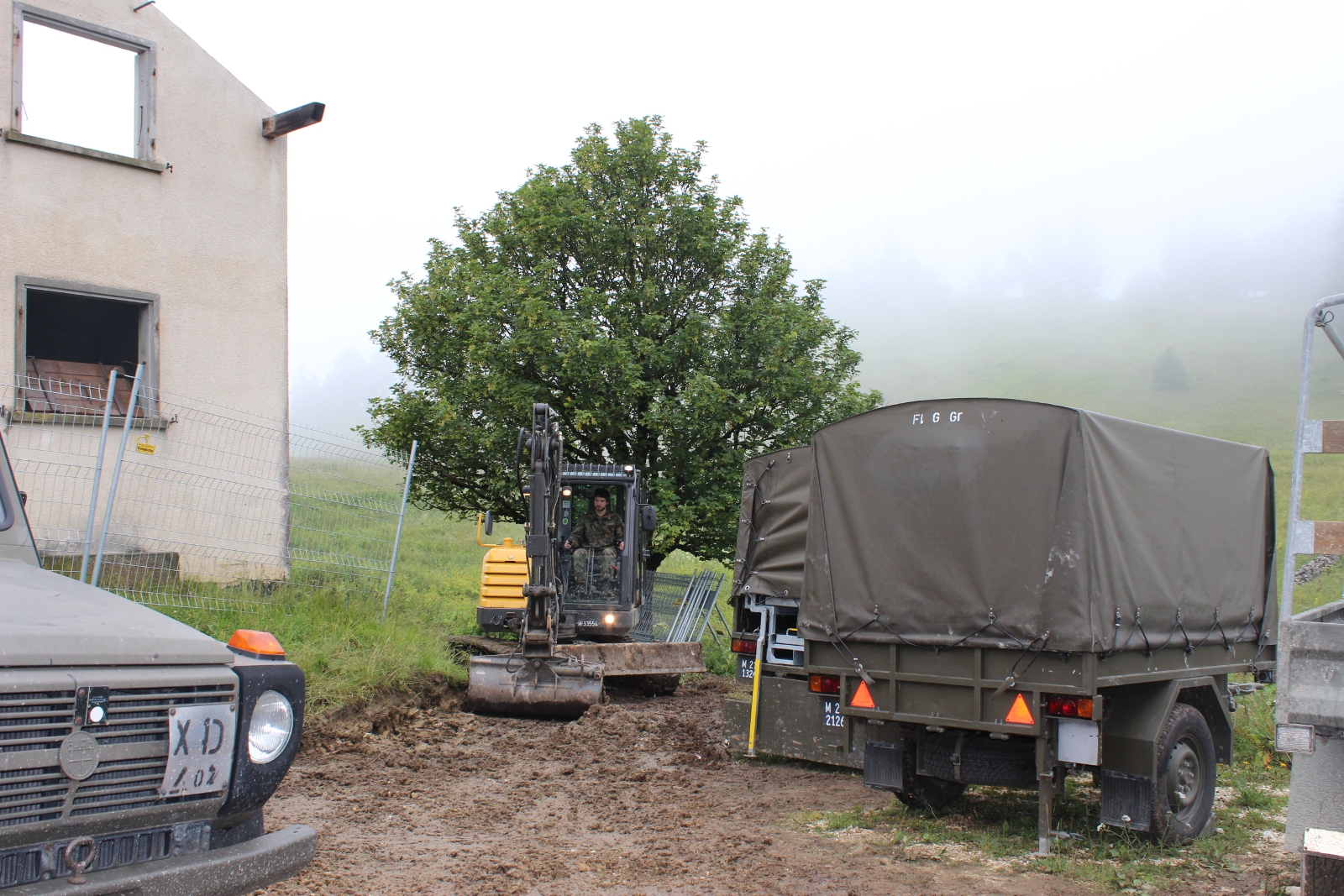 Abbrucharbeiten auf dem Bettlachstock