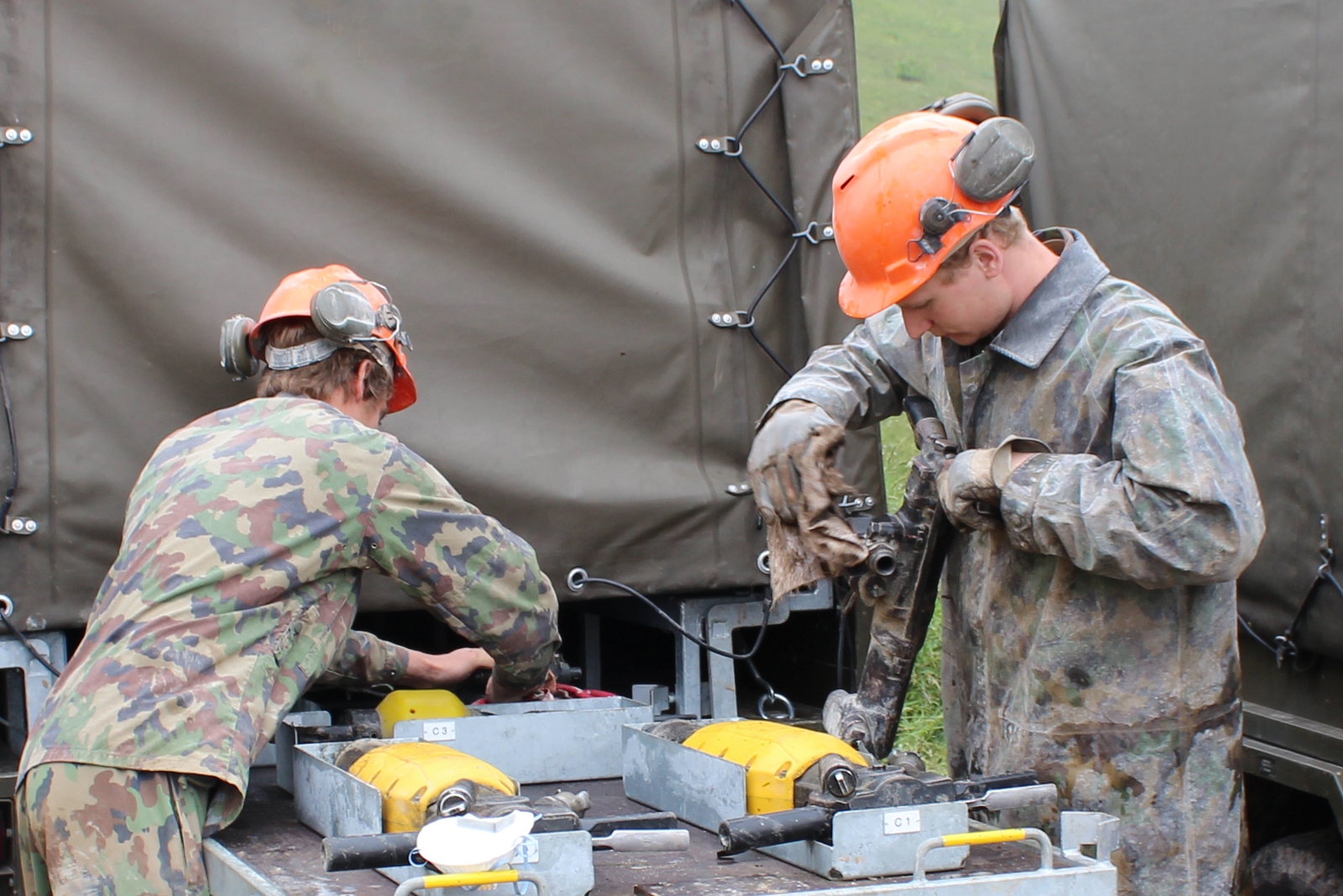 Abbrucharbeiten auf dem Bettlachstock
