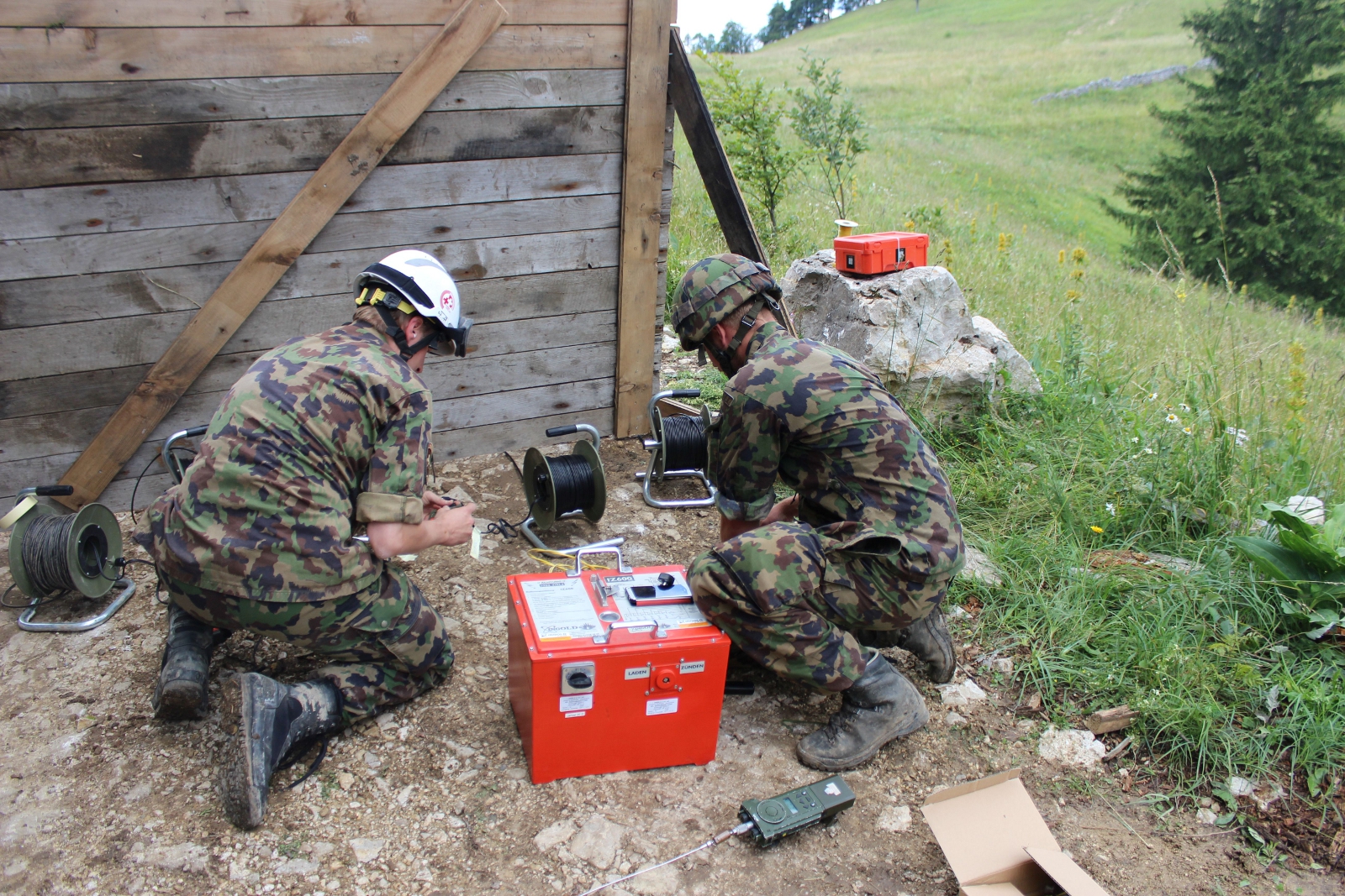 Abbrucharbeiten auf dem Bettlachstock