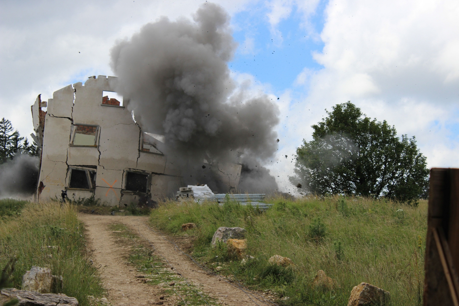 Abbrucharbeiten auf dem Bettlachstock