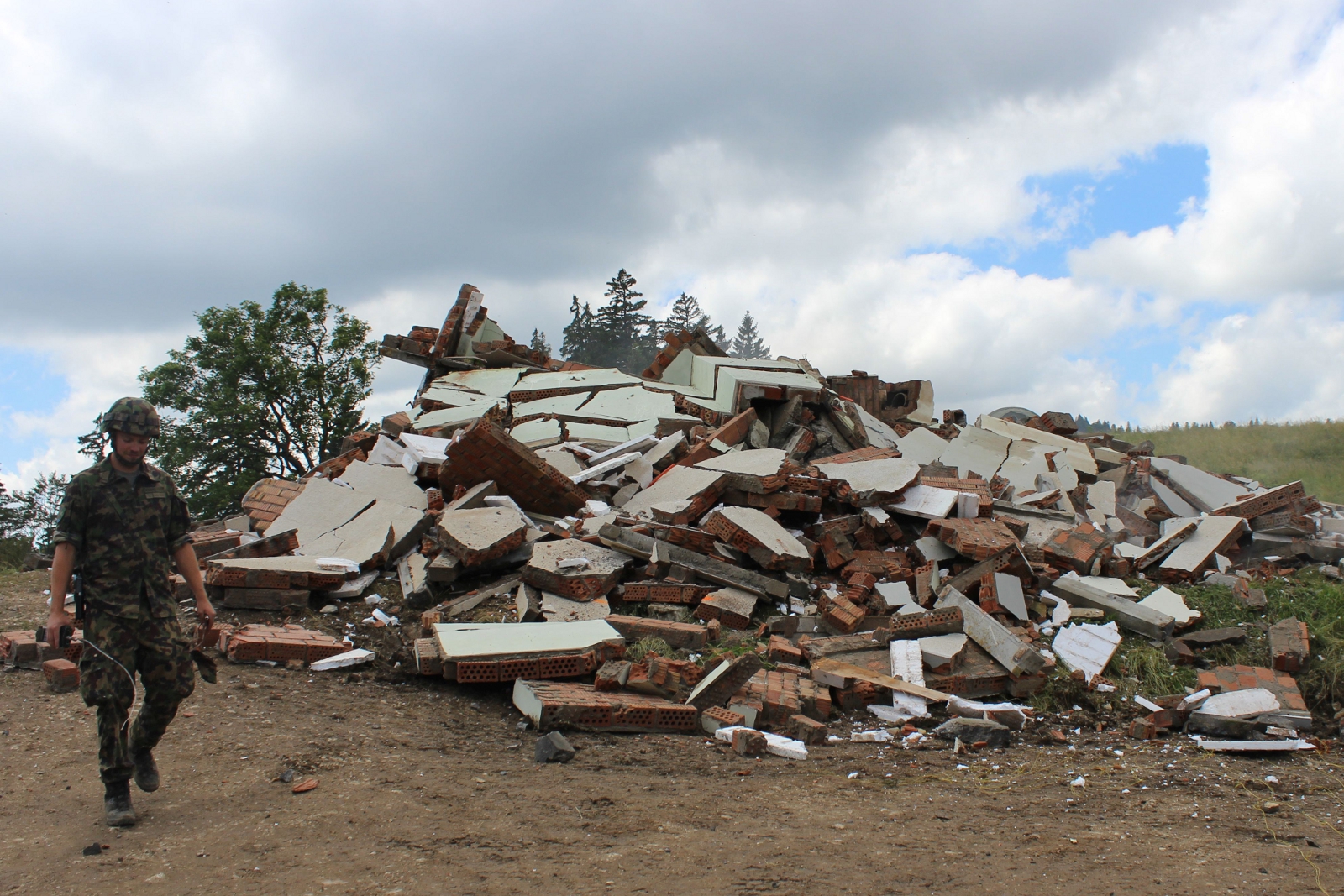 Abbrucharbeiten auf dem Bettlachstock