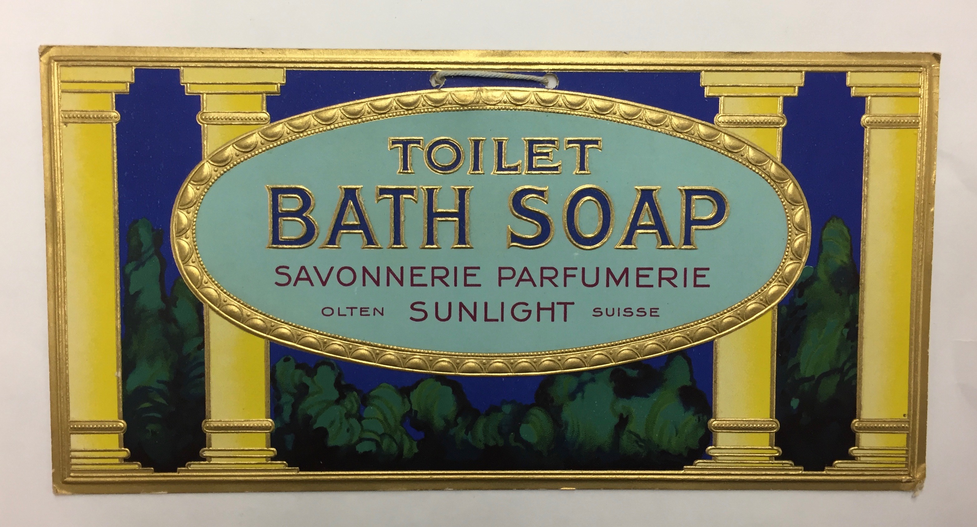 Olten – Schätze der Industriegeschichte im Stadtarchiv: Schild "Sunlight"