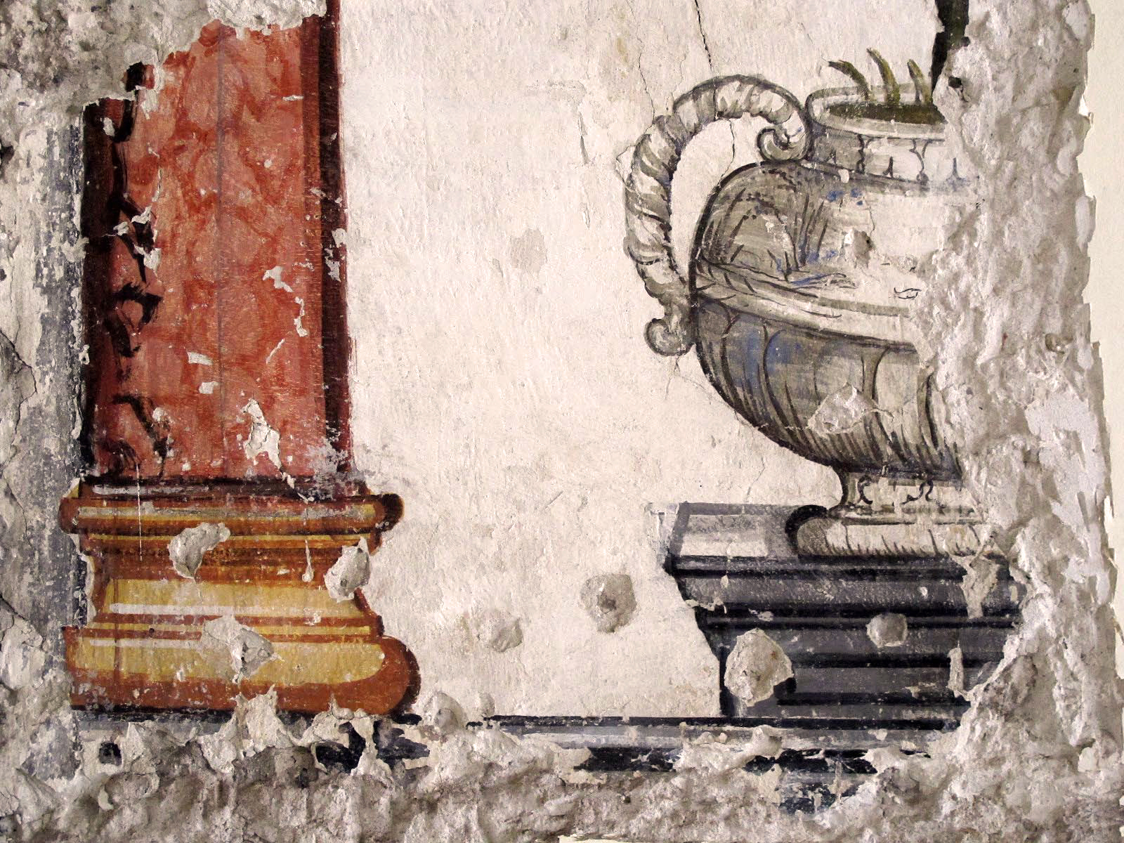 Abbildung Wandmalereifragment in Solothurn aus dem 17. Jahrhundert.