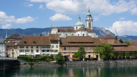 Feiertag St. Urs und Viktor Feiertag Stadt Solothurn: Sicht auf St. Ursenkathedrale