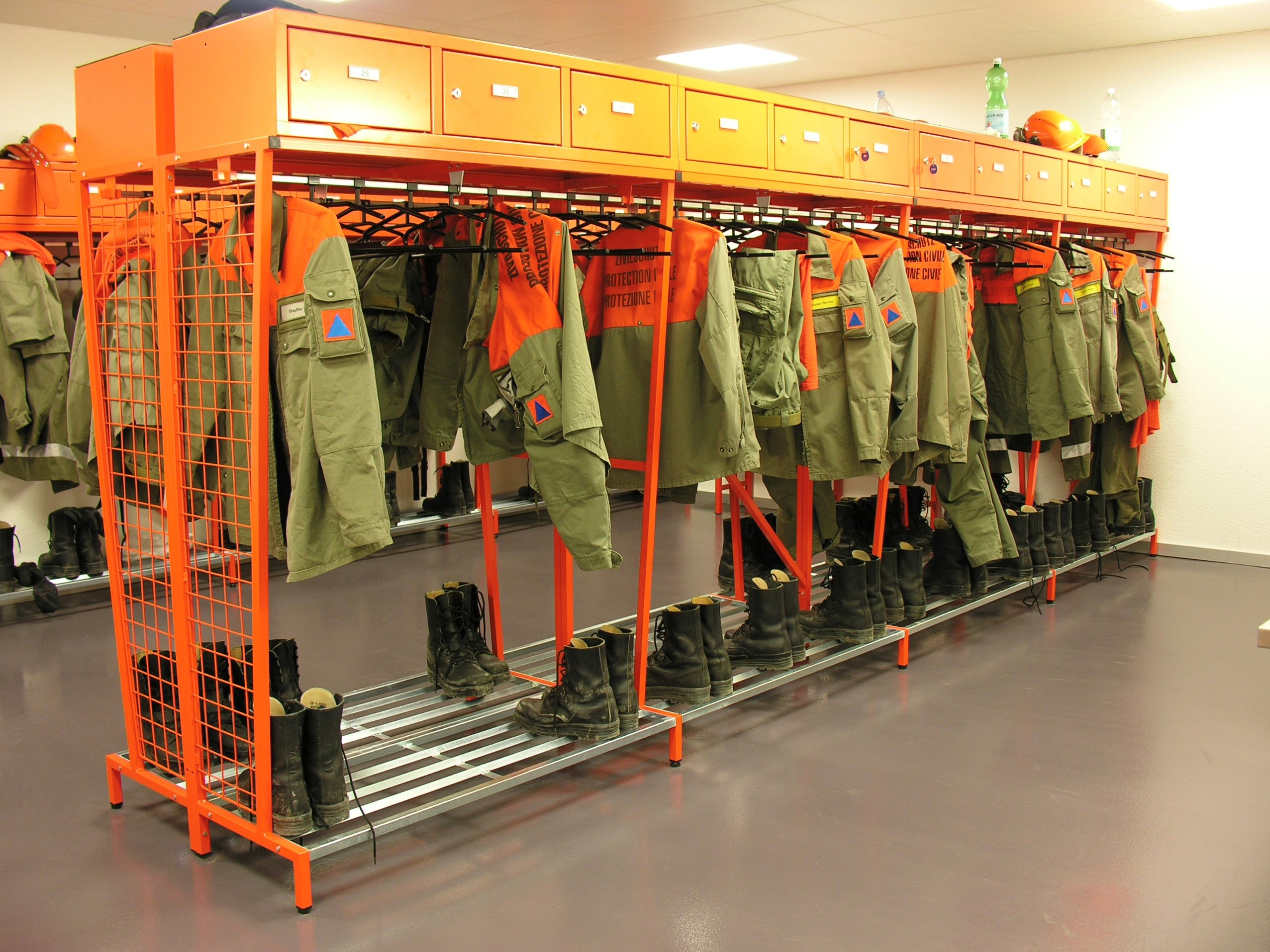 Garderobe Kursteilnehmer